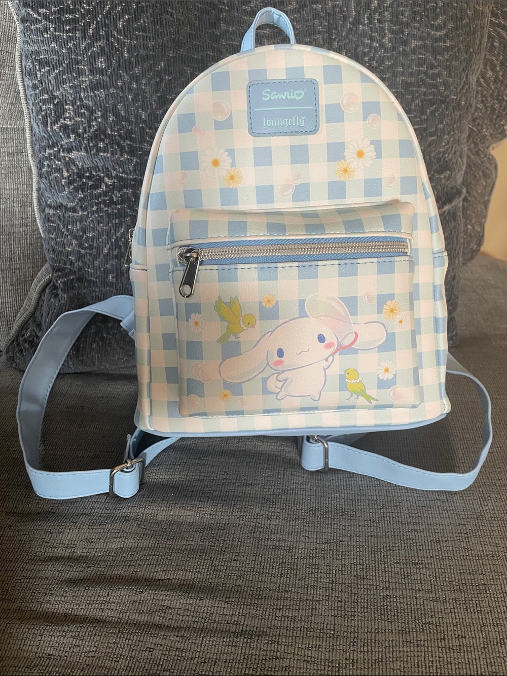 Sanrio Cinnamoroll Pastel Blue and White Mini Backpack